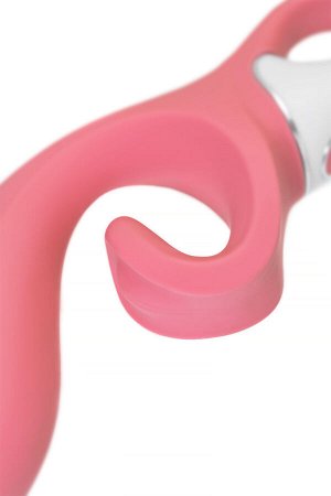 Нереалистичный вибратор Satisfyer Hug me, силикон, розовый