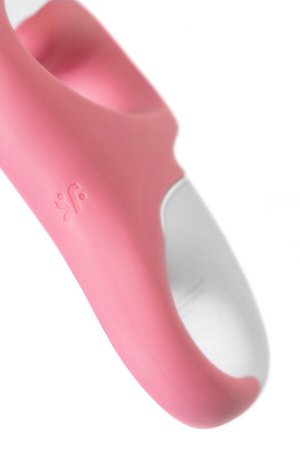 Нереалистичный вибратор Satisfyer Hug me, силикон, розовый