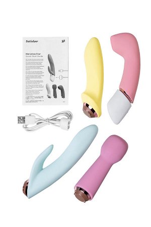 Набор вибраторов Satisfyer Marvelous Four, силикон, ассорти