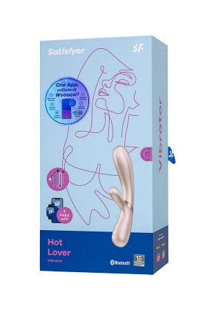 Вибратор Satisfyer Hot Lover с клиторальным стимулятором, серебряный