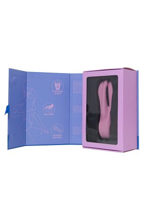 Вибростимулятор Satisfyer Threesome 1, силикон, розовый, 14 см