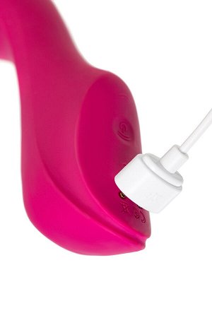 Вакуумный стимулятор клитора с вибрацией Satisfyer Curvy Trinity 3, красный, 17,7 см