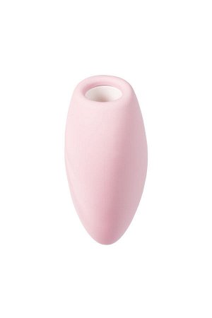 Вакуум-волновой стимулятор клитора с вибрацией Satisfyer Cutie Heart, силикон, розовый, 7,7 см