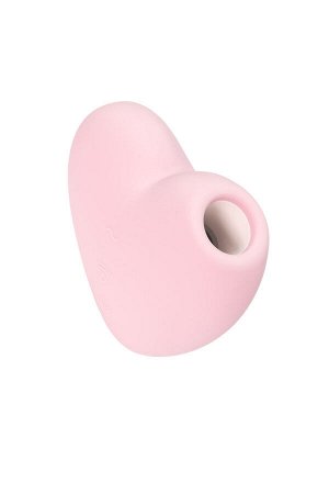 Вакуум-волновой стимулятор клитора с вибрацией Satisfyer Cutie Heart, силикон, розовый, 7,7 см