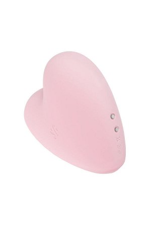 Вакуум-волновой стимулятор клитора с вибрацией Satisfyer Cutie Heart, силикон, розовый, 7,7 см