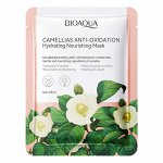BIOAQUA CAMELLIAS ANTI-OXIDATION Антиоксидантная маска-салфетка для лица с экстрактом камелии, 25мл