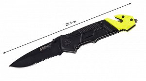 Складной аварийный нож Mtech MT-478C Rescue Folding/Pocket Knife (Фолдер, который должен всегда лежать в машине на экстренный случай. Скидка действует только этим летом!)№429