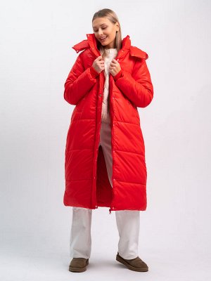 Пальто зимнее 'Дейзи' женское красный