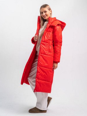 Пальто зимнее 'Дейзи' женское красный