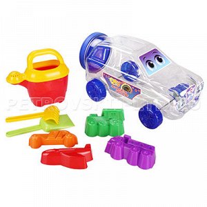 Набор детский для игры с песком пластмассовый "Джип": машинк