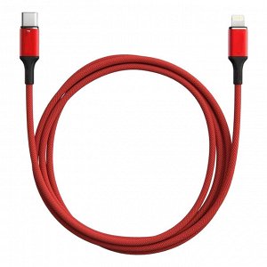 USB кабель "Nylon" Type-C - For Lightning 3A