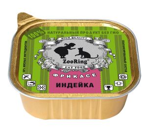 ZR Консервы для кошек  ПАШТЕТ  "ИНДЕЙКА