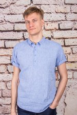 Рубашка 8419/1 индиго JEAN PIERE