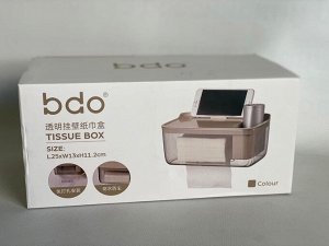 Настенный держатель  для бумаги с подставкой для телефона BDO Tissue Box