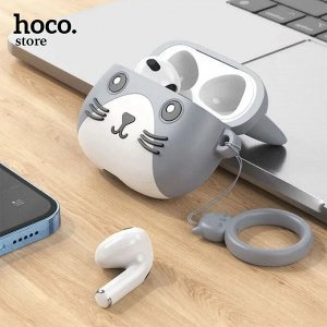 Беспроводные наушники HOCO EW46 Cute Cat 2 Wireless BT милый котенок 300mAh  Airpods 3