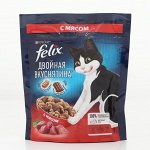 Сухой корм FELIX &quot;Двойная вкуснятина&quot; для кошек, мясо, 200 г