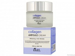 Крем, д/лица ампульный с коллагеном / Ampoule Cream Collagen, Ekel, Ю.Корея, 50 г, (100)