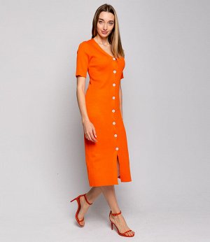 Платье #КТ83019, оранжевый