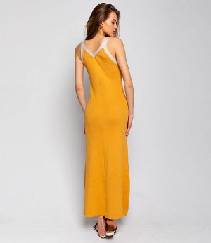 Платье #КТ261122-7, горчичный