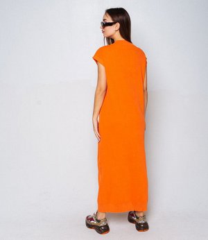 Платье #КТ7541, оранжевый