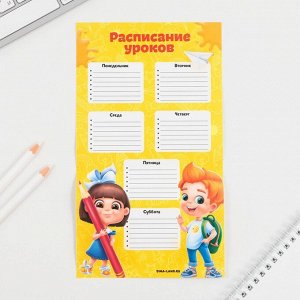 Подарочный набор, блокнот-раскраска, расписание уроков, восковые мелки 4 шт. «Выпускника детского сада»