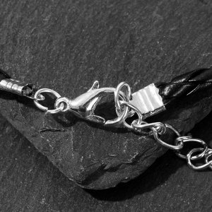 Кулон-оберег «Орёл» защитник, цвет чернёное серебро на чёрном шнурке, 60 см