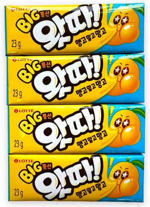 Резинка жевательная КОРЕЯ *  WHATTA MANGO, пластинки, 23г,