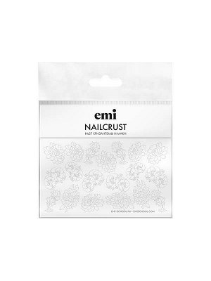 Наклейки для ногтей NAILCRUST Трафареты-слайдеры №57 Хризантемы и маки E.mi