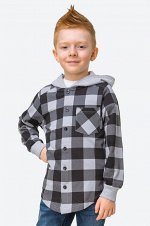 Толстовка-рубашка из футера двухнитки для мальчика