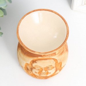 Аромалампа керамика "Довольный Будда" МИКС 9,5х9,5х12 см