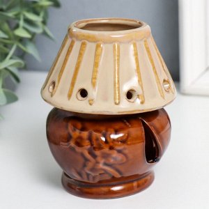 Аромалампа керамика "Лампа с абажуром" МИКС 8х8х10 см