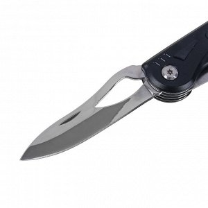 ЕРМАК Нож перочинный многофункциональный, 9 функций, 18.5см, нерж. сталь.