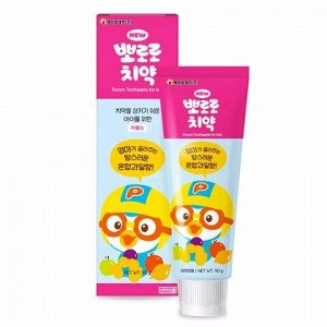 Зубная паста Pororo, детская с фруктами (от 3 лет)90гр