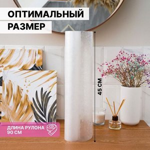 Коврик противоскользящий Доляна «Галька», 45*90 см, цвет прозрачный