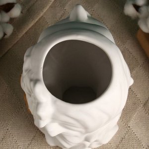 Кашпо - ваза "Лилит" белое 26х19х15 см