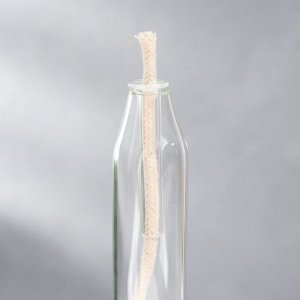 Подсвечник керосиновый стекло "Свеча на подставке" прозрачный 23х6,5х6,5 см