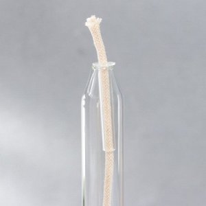 Подсвечник керосиновый стекло "Свеча на подставке" прозрачный 30х7х7 см