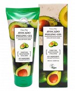 Гипоаллергенная гель-скатка GRACE DAY AVOCADO PEELING GEL для очищения кожи лица с 24-каратным Золотом и Авокадо, 100мл