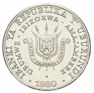 5 франков Бурунди 1976-2013 годов, UNC