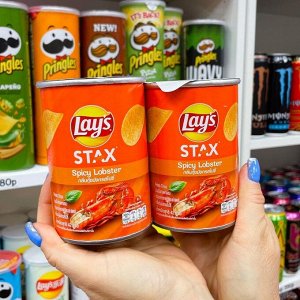 Lay's Stax Spicy Lobster 42g - Тайские Лэйс Стакс острый лобстер