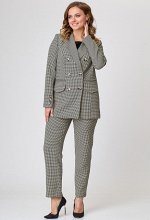 Жакет Bazalini 3932 черно-бежевая лапка