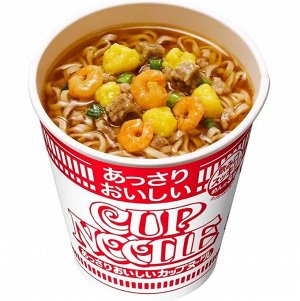 Суп - лапша "Cup Noodle" с креветкой и соевым соусом, 57гр