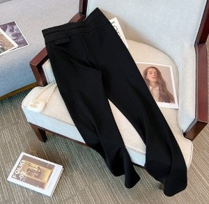 Классические брюки- клеш, черный