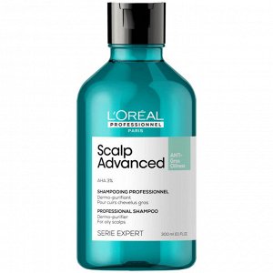 Шампунь для жирной кожи головы Loreal Professionel ЛП СЭ Скальп Анти-Ойл 300 мл EXPS