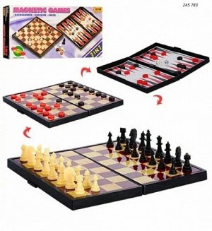 Игра 3в1 Шахматы Шашки Нарды