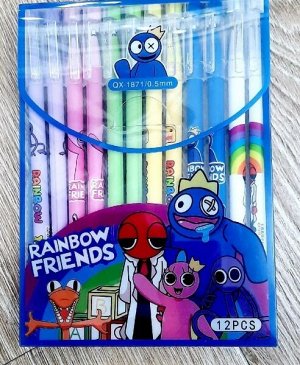 Набор из 12 ручек пиши-стирай Rainbow Friends F103