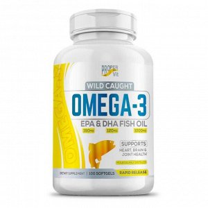 Омега 3 ProperVit Wild Caught Omega-3 1000мг (180/120) - 100 капс.