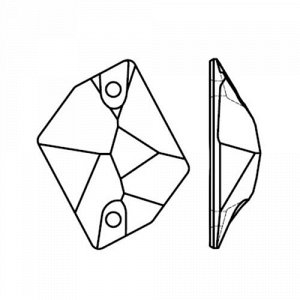 Стразы пришивные космик Crystal 13x17 мм