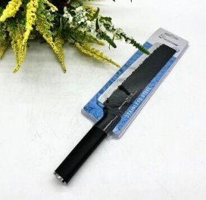 Нож 19 см Нож Материал: ручка-пластик, лезвие-нержавеющая сталь Размер: длина лезвия 19 см