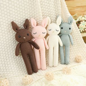 Yangzhou creative toys Мягкая игрушка, Зайка вязаный